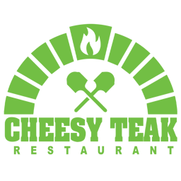 Cheesy Teak Restaurant logo.